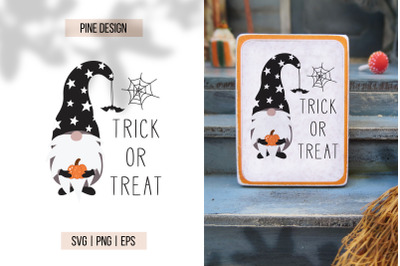 Trick or treat SVG, halloween porch sign