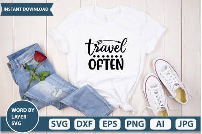 travel often svg cut file