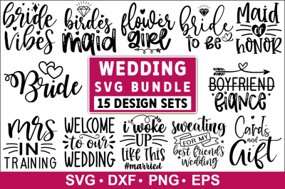 Wedding SVG Bundle