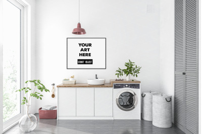 Interior scene_artwork background_frame mockup