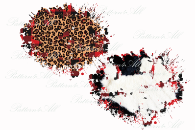 PNG digital background plaid, Check splatters, Buffalo plaid Patches