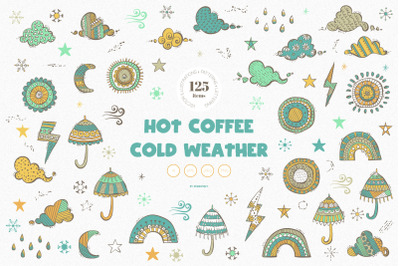 Hot Coffee Cold Weather Illustrations