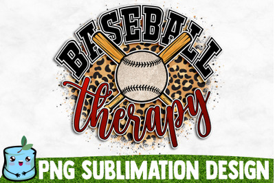 Baseball Therapy Sublimation Design