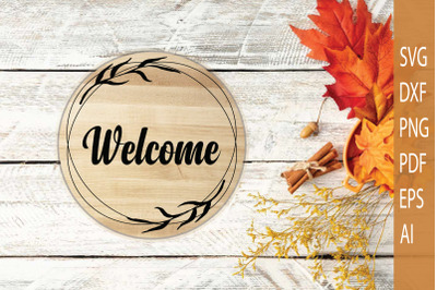 Christmas Door Sign | Welcome