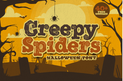 Creepy Spiders Free Doodles