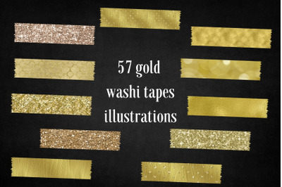 Gold Washi Tapes Collection