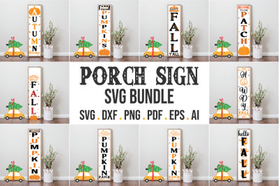 Fall Porch Sign SVG Bundle - Vol.3