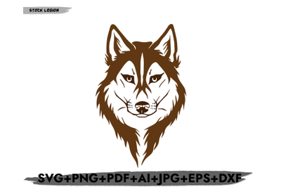 Wolf face  svg