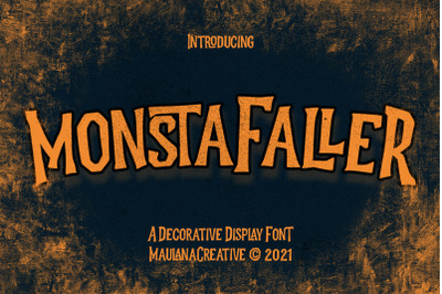 Monstafaller Display Font