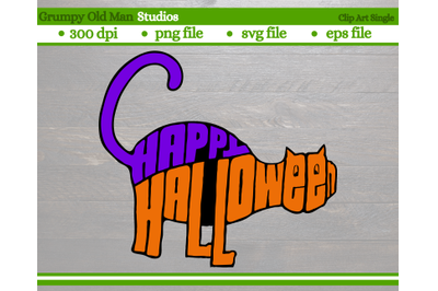 retro Halloween cat | Halloween design