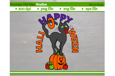 happy Halloween black cat | Halloween design