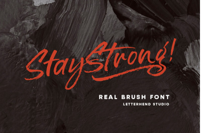 Stay Strong - Dry Brush Font