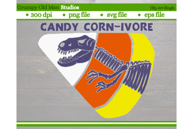 t-rex fossil in candy corn | Halloween dinosaur