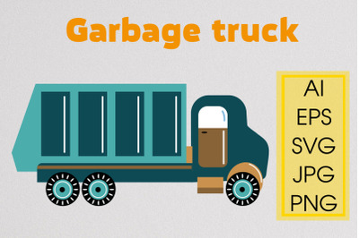 Garbage truck - SVG