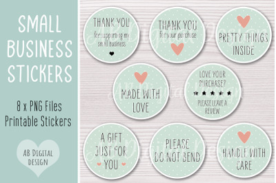 Printable Small Business Packaging Stickers