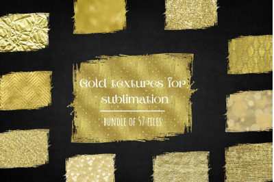 Gold Print Sublimation Background Bundle