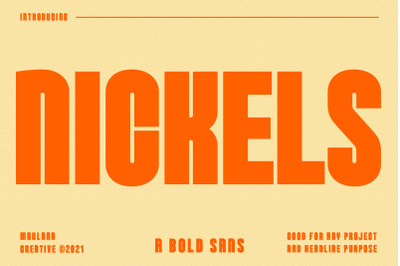 Nickels Bold Sans Serif