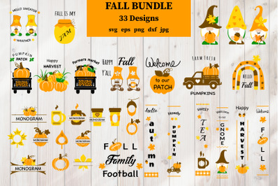Fall Bundle SVG. Autumn SVG Bundle. Fall Sign SVG, PNG