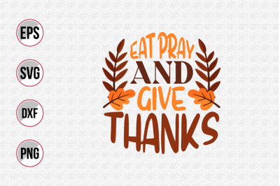 Thanksgiving typographic quotes design.