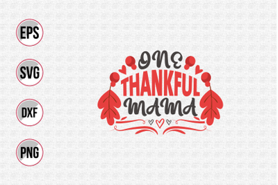 Thanksgiving typographic quotes design.