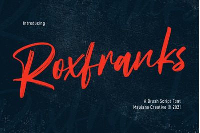 Roxfranks Brush Script Font