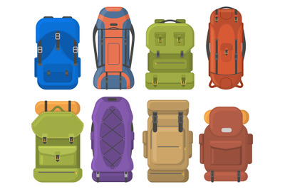 Camping tourist hiking outdoor adventure travel backpacks. Tourist hik