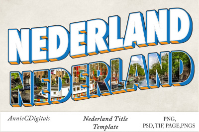 Nederland Photo Title and Template