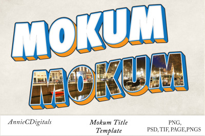Mokum Photo Title and Template