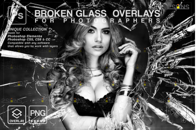 Broken Glass Photoshop Overlay &amp; Halloween overlay