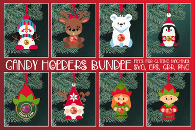 Candy Holders - Christmas Ornaments Bundle SVG