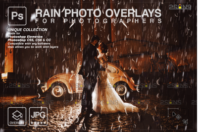 Rain overlay &amp; Photoshop overlay: Water overlays,