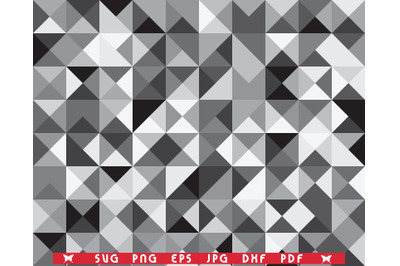Gray Triangles, Seamless Pattern digital clipart