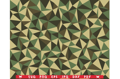 SVG Camouflage Triangles, Seamless Pattern digital clipart