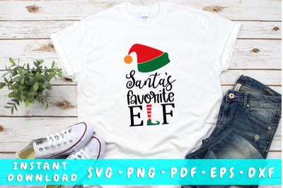 Santa&#039;s favorite elf SVG