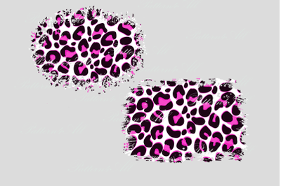 Distress Pink Cheetah Print Background,Leopard print Splatter, Pink Ch
