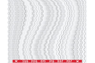 SVG Wavy Gray Lines&2C; Seamless pattern&2C; Digital clipart