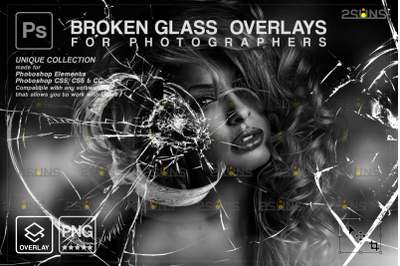 Broken Glass Photoshop Overlay &amp; Halloween Photoshop overlay, Realisti