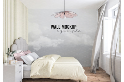 Wall mockup, Wall paper mockup