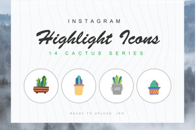14 Cactus Instagram Highlight Cover Icons