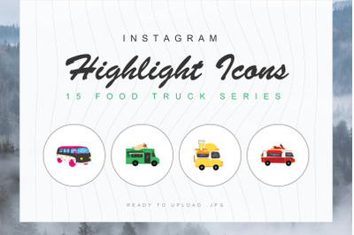 15 Food Truck Instagram Highlight Cover Icons