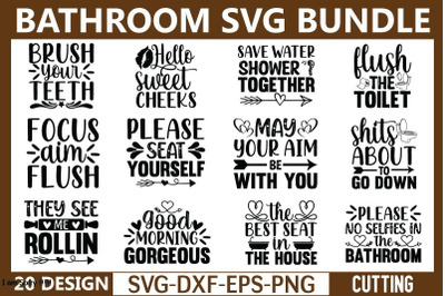 Bathroom Quotes SVG Bundle