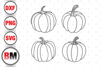 Hand Drawn Pumpkin SVG&2C; PNG&2C; DXF Files