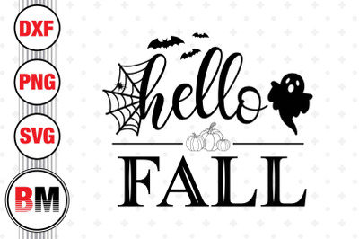 Hello Fall SVG&2C; PNG&2C; DXF Files