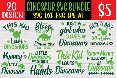 Dinosaur SVG Bundle cut file