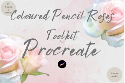 Coloured Pencil Toolkit for Procreate- Palette &amp; Brushes