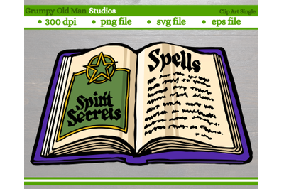 Halloween witches spell book