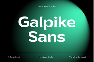 Galpike Sans - Variable Font