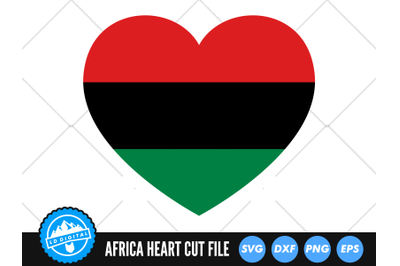 Africa Heart SVG | Pan-African Cut File