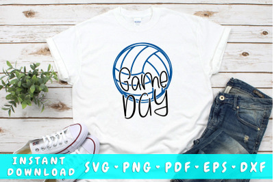 Game day volleyball SVG