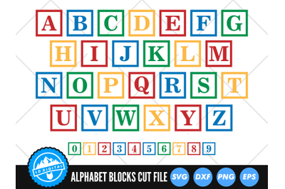 Alphabet Blocks SVG | Letter Blocks SVG | Baby Blocks SVG